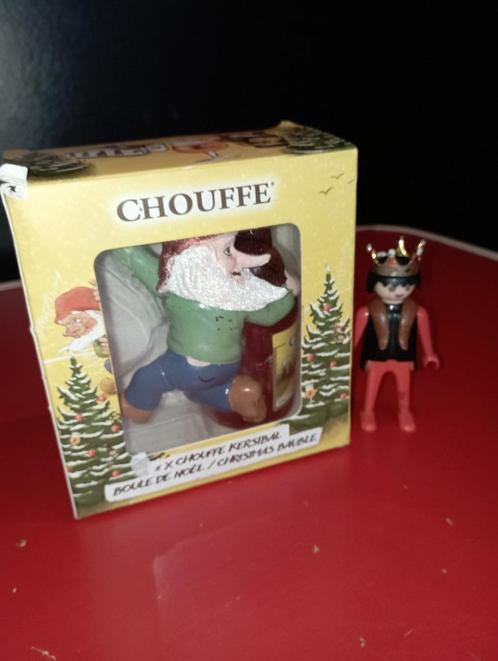 594) Chouffe kerstbal, Verzamelen, Biermerken, Gebruikt, Overige typen, Overige merken, Ophalen of Verzenden