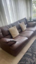 Leder salon 3+2, Huis en Inrichting, Zetels | Zetels, Ophalen, Gebruikt