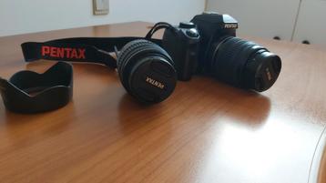Spiegelreflexcamera Pentax met 2 lenzen, Enlèvement ou Envoi, Comme neuf, Reflex miroir, Pentax