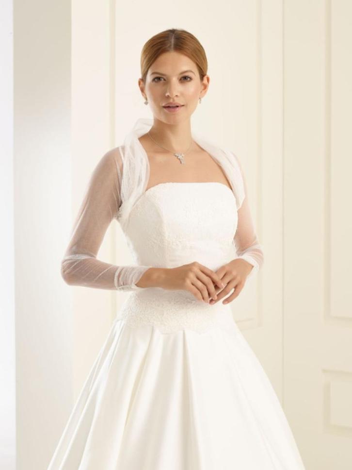 Bianco Evento E122 bolero maat 36 38 40 42, Kleding | Dames, Gelegenheidskleding, Nieuw, Maat 38/40 (M), Wit, Ophalen of Verzenden