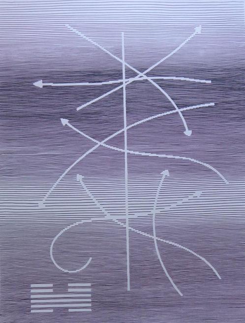 MICHEL SEUPHOR / HEXAGRAMMES YI-KING / ZW-W LITHO / 75x55cm, Antiek en Kunst, Kunst | Litho's en Zeefdrukken, Ophalen of Verzenden