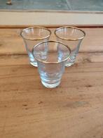 Set van 21 vintage likeur glazen met gouden rand, Antiek en Kunst, Antiek | Glaswerk en Kristal, Ophalen