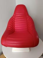 Vintage Space age fauteuil polyester et skai rouge, Ophalen of Verzenden, Zo goed als nieuw
