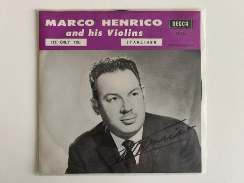 Vinyle 45 tours Marco Henrico and his Violins It's only you, Cd's en Dvd's, Vinyl | Pop, Zo goed als nieuw, 1960 tot 1980, Ophalen of Verzenden