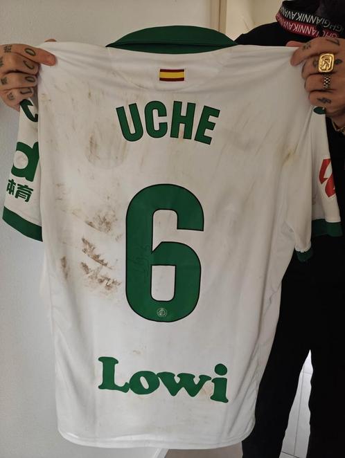 Getafe FC matchwornshirt Uche met certificaat, Verzamelen, Sportartikelen en Voetbal, Zo goed als nieuw, Shirt, Ophalen of Verzenden