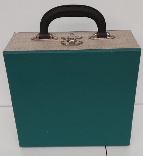 Vintage koffertje jaren1960 voor single speelplaten, Verzamelen, Retro, Audio en Video, Ophalen of Verzenden