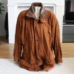 Zeer Mooie Suede Vintage Jas (Maat 50) € 145,-, Bruin, Vintage, Zo goed als nieuw, Verzenden