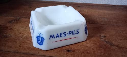Brouwerij bier oude asbak Maes-Pils Maes-Dort opaline, Verzamelen, Biermerken, Gebruikt, Overige typen, Overige merken, Ophalen of Verzenden