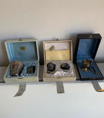 3 vintage dozen met zilverwerk beschikbaar voor biedingen