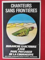 CHANTEURS SANS FRONTIERES - PARIJS - POSTER 40/60 CM, Rechthoekig Staand, Ophalen of Verzenden, Zo goed als nieuw, A1 t/m A3