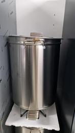 Vuilnisbakken van roestvrij staal van 90 liter., Verzenden, Nieuw