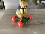 Duo de jouets vintage en plastique dessinant un canard (28 c, Enlèvement ou Envoi, Utilisé