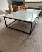 Wit marmeren salontafel, Huis en Inrichting, Tafels | Salontafels, Ophalen, Overige materialen, 50 tot 100 cm, 150 tot 200 cm