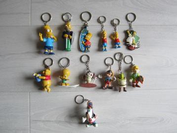 Personnages de dessins animés en porte-clé - 2,00Eur / pièce