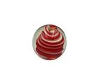 Vintage glazen presse-papier - rood/wit spiraal, Keukies Shop, Zo goed als nieuw, Info@keukiesshop.com, Warandestraat 51, Nazareth
