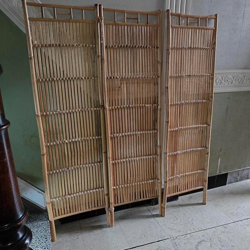 Vintage bamboe kamerschermen, Huis en Inrichting, Woonaccessoires | Kamerschermen, Zo goed als nieuw, Ophalen