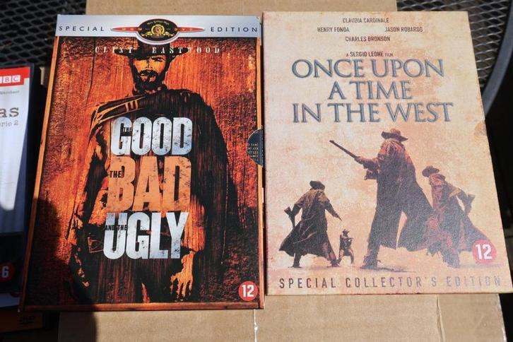 Once Upon A Time In The West + The Good The Bad and The Ugly, Cd's en Dvd's, Dvd's | Actie, Zo goed als nieuw, Actie, Vanaf 16 jaar