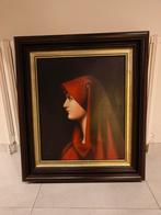 Kader + schilderij, Antiek en Kunst, Ophalen