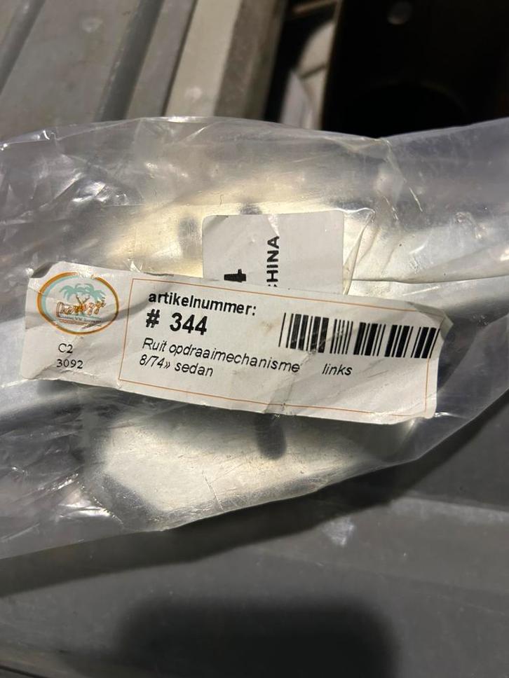 344 Vw kever ruit mechaniek, Auto-onderdelen, Ruiten en Toebehoren, Nieuw, Ophalen