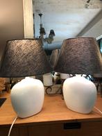 2 Lampes de chevet céramique vintage 80's Ikea PARFAIT ETAT, Bruin, Années 80, Zo goed als nieuw, 25 tot 50 cm