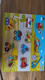 11 pieces cars wooden puzzle for kids, Kinderen en Baby's, Ophalen, Zo goed als nieuw
