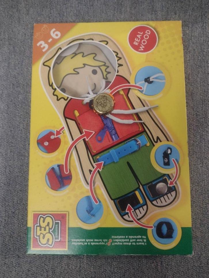 EXERCER SA MOTRICITE FINE ! Personnage en bois JOUET MALIN !, Kinderen en Baby's, Speelgoed | Houten speelgoed, Nieuw, Overige typen