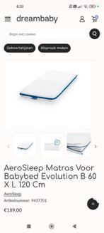 Aerosleep matras babybed 120 x 60, Ophalen, Zo goed als nieuw, Matras