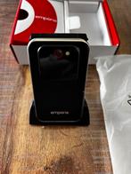 Téléphone à clapet grosse touche avec bouton urgence, Telecommunicatie, Ophalen, Zwart, Fysiek toetsenbord, Nieuw