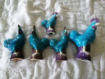 turquoise Chinese porseleinen kippen, Enlèvement ou Envoi