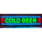 Cold beer neon en veel andere mancave bar kroeg cafe neons, Verzamelen, Ophalen of Verzenden, Zo goed als nieuw, Lichtbak of (neon) lamp