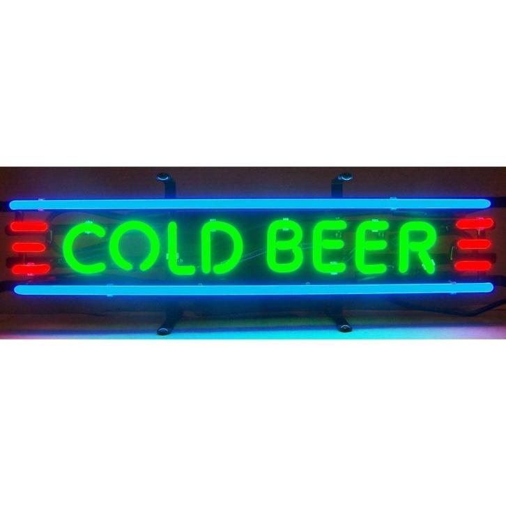 Cold beer neon en veel andere mancave bar kroeg cafe neons, Verzamelen, Merken en Reclamevoorwerpen, Zo goed als nieuw, Lichtbak of (neon) lamp