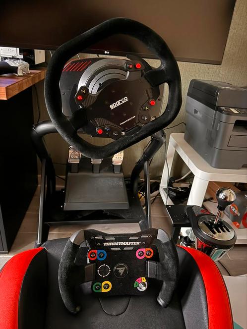 Sim racer Trustmaster TSXW-racer met Titan Frame, Informatique & Logiciels, Joysticks, Comme neuf, Enlèvement