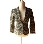 (71)- veste femme t.38 noire blanc, Kleding | Dames, Jassen | Zomer, Ophalen of Verzenden, Zo goed als nieuw, Maat 38/40 (M), Zwart