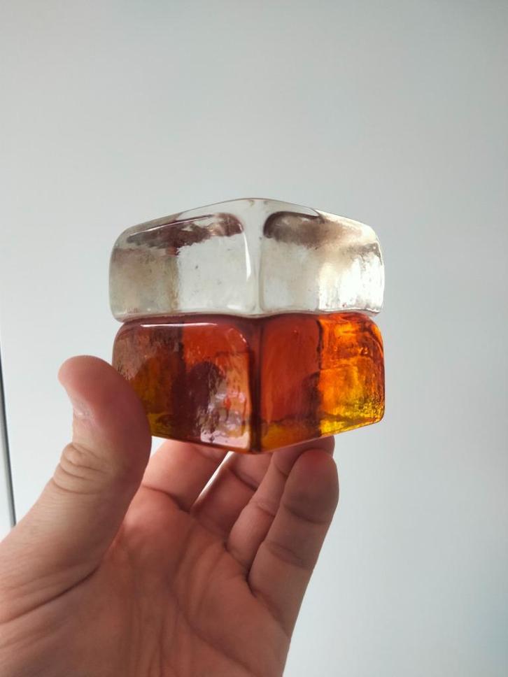 1970s vintage design presse papier Murano Gogi Gogi Toso, Antiek en Kunst, Kunst | Designobjecten, Ophalen of Verzenden