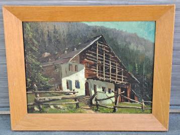 huile sur panneau paysage semois signe isidore saeys, Enlèvement ou Envoi