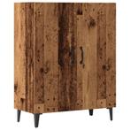 Dressoir 70x34x90 cm bewerkt hout oud houtkleurig, Verzenden, Nieuw