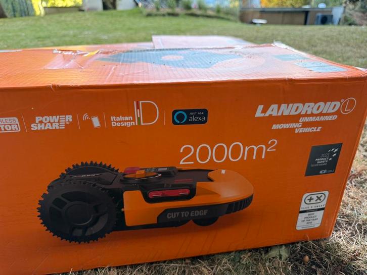 Worx Landroid L2000 (WR155E) - 20V - NIEUW #####, Tuin en Terras, Robotmaaiers, Nieuw, Met regensensor, Bestuurbaar via app, Ophalen
