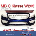 W205 C43 AMG Voorbumper blauw Mercedes C Klasse 2014-2019, Auto-onderdelen, Gebruikt, Voor, Mercedes-Benz, Ophalen of Verzenden