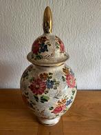 Vase à couvercle faïencerie d art Jemappes vintage
