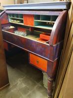 Vintage secretaresse met klep, Huis en Inrichting, Kasten | Secretaires, Ophalen, Gebruikt, Vintage