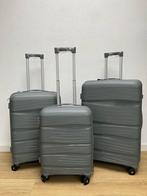 Kofferset nieuw grijs koffer koffers, Handtassen en Accessoires, Koffers, Nieuw, Ophalen of Verzenden, Hard kunststof, 45 tot 55 cm