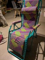 Vintage kampeer stoel ligstoel, Caravans en Kamperen, Ophalen, Zo goed als nieuw