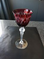 Vintage cranberry rood wijnglas 1980., Antiek en Kunst, Antiek | Glaswerk en Kristal, Ophalen of Verzenden