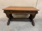 Table - Oak - Dolphin desk 19th century, Antiek en Kunst, Ophalen