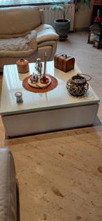 table de salon 90x90 en très bon état., Huis en Inrichting, Ophalen, Overige materialen, Gebruikt, 100 tot 150 cm