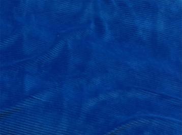 Promo! 3411) 160x50cm Tricot corduroy cobalt blauw