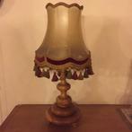 Antiek lamp deer hout, Ophalen of Verzenden