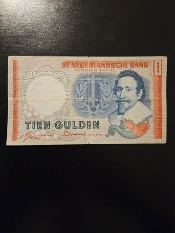 10 gulden Nederland 1953 jaar, Postzegels en Munten, Bankbiljetten | Nederland, Ophalen of Verzenden, 10 gulden, Los biljet