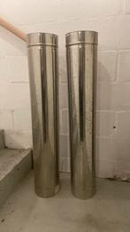 Inox geïsoleerde kachelbuis 200mm 2x1m, Ophalen, Zo goed als nieuw, Inox