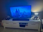 Tv meubel hoogglans wit, Huis en Inrichting, Kasten |Televisiemeubels, 200 cm of meer, Ophalen